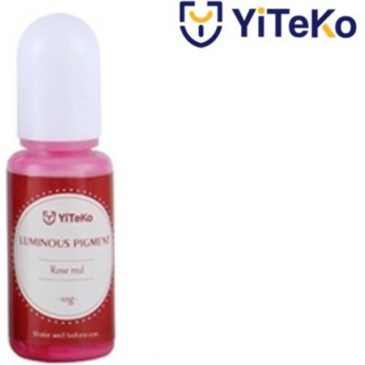 YiTeKo Svítící pigment do pryskyřice 05 červená růže10 ml – Zboží Mobilmania