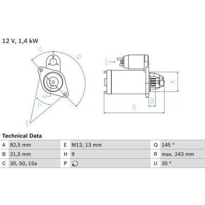 Startér BOSCH 0 986 018 190 – Zbozi.Blesk.cz