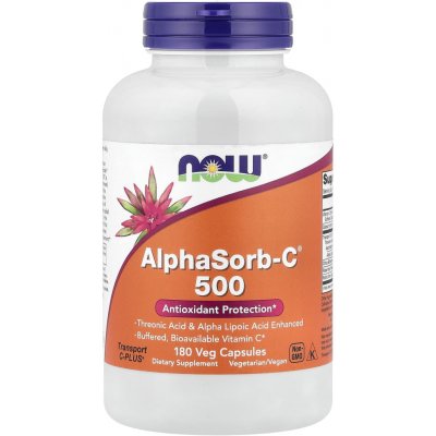 Now Foods Foods Alphasorb-C 500 mg 90 rostlinných kapslí – Hledejceny.cz