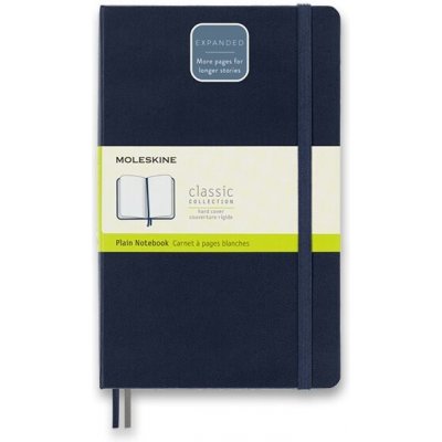 Moleskine Zápisník Expanded tvrdé desky L, čistý, černý 200 listů, čistý A5 – Zboží Mobilmania