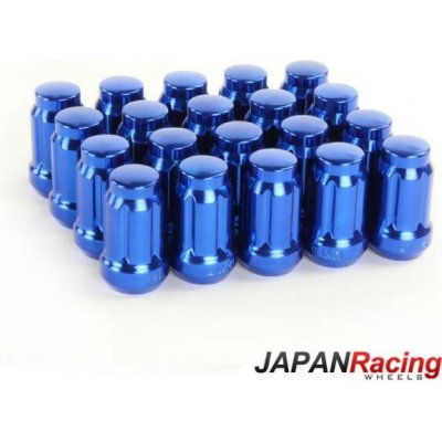 Kolové matice (štefty) Japan Racing JN2 závit M12 x 1.5 - modré (ocelové) | Zboží Auto