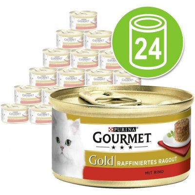 Gourmet Gold Raffiniertes Ragout Hovězí 24 x 85 g