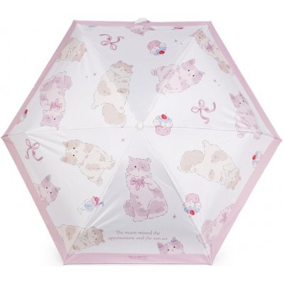 Dětský skládací mini deštník kočka s rukojetí tlapka pudrová – Zbozi.Blesk.cz