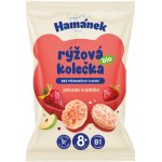 Hamánek Bio Rýžová kolečka jahoda a jablko 35 g – Sleviste.cz