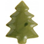 Ib Laursen Keramický talířek Christmas Tree, zelená barva, keramika – Hledejceny.cz