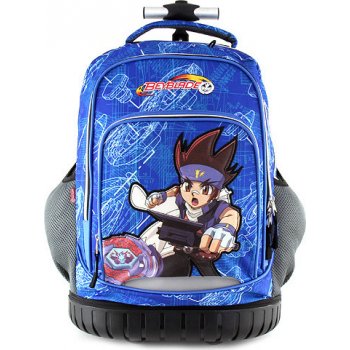 Monsuno batoh trolley Beyblade s motivem chlapce Beyblade modrá