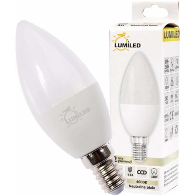 Lumiled LED žárovka LED E14 B35 10W = 75W 990lm 4000K Neutrální bílá 180° – Zboží Živě
