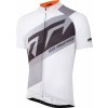 Cyklistický dres KTM Factory Line 2022 white/grey/orange Bílá