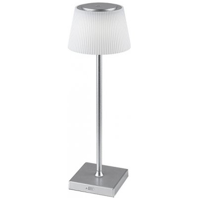 RABALUX 76013 Taena dotyková stolní lampička LED V380mm 4W/200lm 3000-5000K IP44 stříbrná, bílá