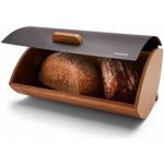 chlebovka 35x25x15,5cm, KönigHOFFER COSMIC černý, dřevo/kov – Zboží Dáma