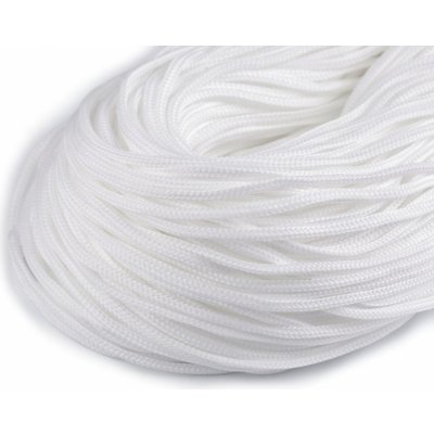 Oděvní šňůra PES Ø4 mm, střední, 1 bílá (bal. 100) – Sleviste.cz