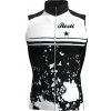 Cyklistický dres ROSTI NORMA bez rukávů dlouhý zip 2019 white-black dámský