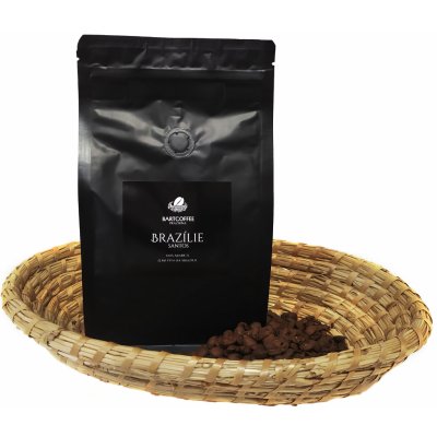 BARTCOFFEE Brazílie Santos Hrubě mletá 1 kg – Hledejceny.cz
