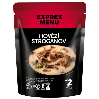 EXPRES MENU Hovězí Stroganoff 600 g – Zbozi.Blesk.cz