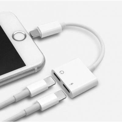 Rozbočovací adaptér 2x Apple lightning Barva: Bílá – Zboží Mobilmania