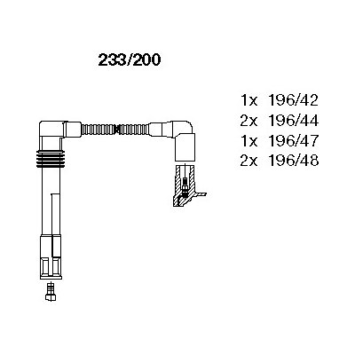 233/200 BREMI Sada kabelů pro zapalování | Zboží Auto