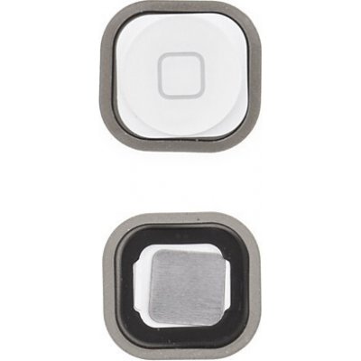 AppleMix Tlačítko Home Button se silikonovou podložkou pro Apple iPod touch 5.gen. / 6.gen. - bílé - kvalita A+ – Hledejceny.cz