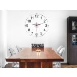 Nalepte.cz samolepka na zeď Nalepovací hodiny na zeď, rozměry 30 x 30 cm – Sleviste.cz