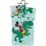 Jerry Fabrics povlečení Mickey Dino 100 x 135 , 40 x 60 cm – Sleviste.cz