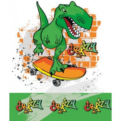 Pol-Mak Papírový ubrus Crazy Dino 120x180 cm OD01 OG P 036301 – Zboží Mobilmania