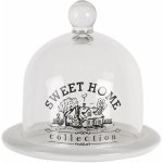 Clayre & Eef Skleněný poklop Sweet Home s bílou miskou 13 cm – Hledejceny.cz