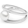 Prsteny Gaura Stříbrný prsten s bílou perlou GA4014W