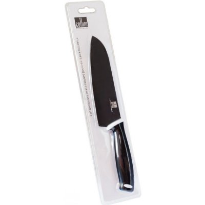 Berndorf nůž kuchyňský santoku Sandrik ocel čepel teflonový Collini černý 13 cm