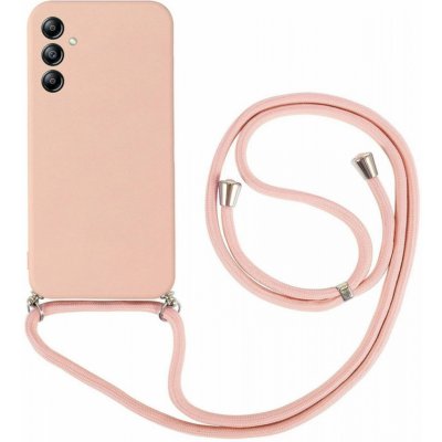 Pouzdro TopQ Samsung A54 5G růžový se šňůrkou – Zboží Mobilmania