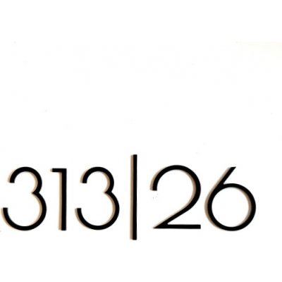 Domovní číslo - samostatné číslice - ART - 5 číslic + LOMÍTKO 15 cm – Hledejceny.cz