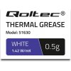 Teplovodivá pasta a pásek Qoltec Thermal Grease White 0,5 g 51630