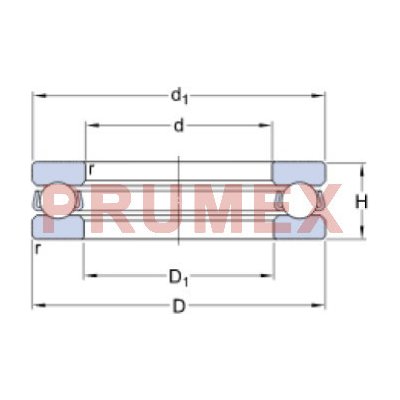 SKF 51109 axiální kuličkové ložisko – Zbozi.Blesk.cz