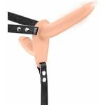 Fetish tentation Vibrating Strap on With Double Dildo Flesh Strap on – Zboží Dáma