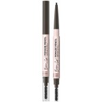 Eveline Cosmetics Brow & Go! voděodolná tužka na obočí s kartáčkem Dark Brown 4 g – Zboží Dáma
