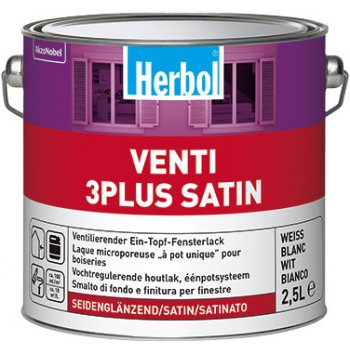 Herbol Venti 3 plus satin 2,5 l Bílá