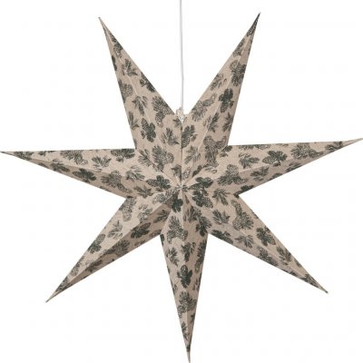 Papírová hvězda průměr 60 cm Star Trading Cotton - zelená – Hledejceny.cz