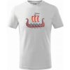 Dětské tričko Viking loď tričko dětské bavlněné bílá