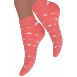 Steven dámské kotníkové ponožky 052/122 červená světlá