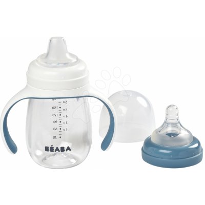 Beaba Láhev Bidon na učení pití Learning Cup 2in1 Windy Blue s brčkem modrá 210 ml – Zbozi.Blesk.cz