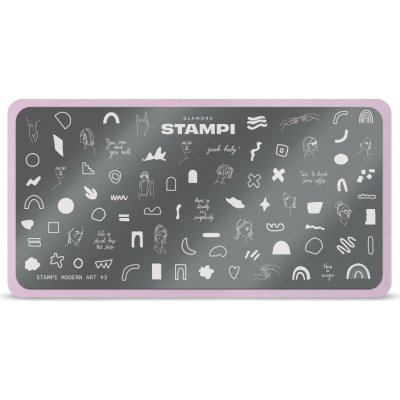 Glamora Stampi kovová destička MODERN ART 3 – Zboží Mobilmania