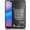 Pouzdro a kryt na mobilní telefon Huawei Picasee silikonové Huawei P20 Lite - Kazma - SVĚT PATŘÍ TĚM, CO SE NEPOSEROU čiré