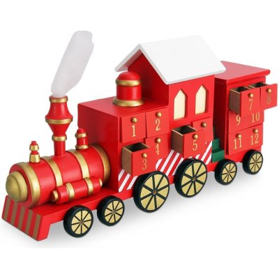 Goleto Dřevěný Vánoční vlak – Zboží Mobilmania
