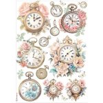 Stamperia Rýžový papír Hodiny – Zboží Dáma