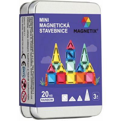 Magnetix Magnetická stavebnice (cestovní sada) - 20 ks mini dílků – Zboží Živě