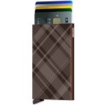 Secrid pouzdro na karty Cardprotector s tartanovým vzorem hnědé – Sleviste.cz