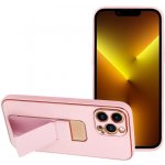 Pouzdro Forcell LEATHER Case Kickstand iPhone 13 Pro růžové – Sleviste.cz