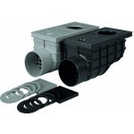 Haco Lapač střešních vod boční LSVB DN 110 C černý – Sleviste.cz