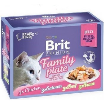 Brit Premium Cat D Fillets in Jelly Family Plate 12 x 85 g