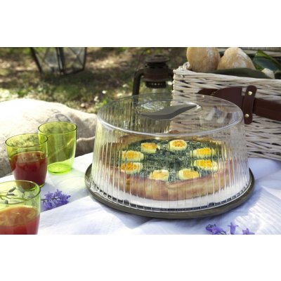 Aldotrade Dóza na dort Portatorta 36,5x33x14,8cm Hnědá – Zboží Dáma