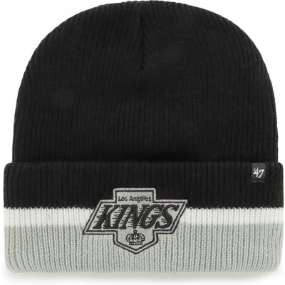 47 Brand Zimní čepice Los Angeles Kings Vintage Split Cuff 47 Cuff Knit Black – Zboží Mobilmania