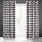 Takoy Závěs KELLI z poloprůhledného etamínu v kostkovaném vzoru-HF-386905 | 140 x 250 cm – Hledejceny.cz